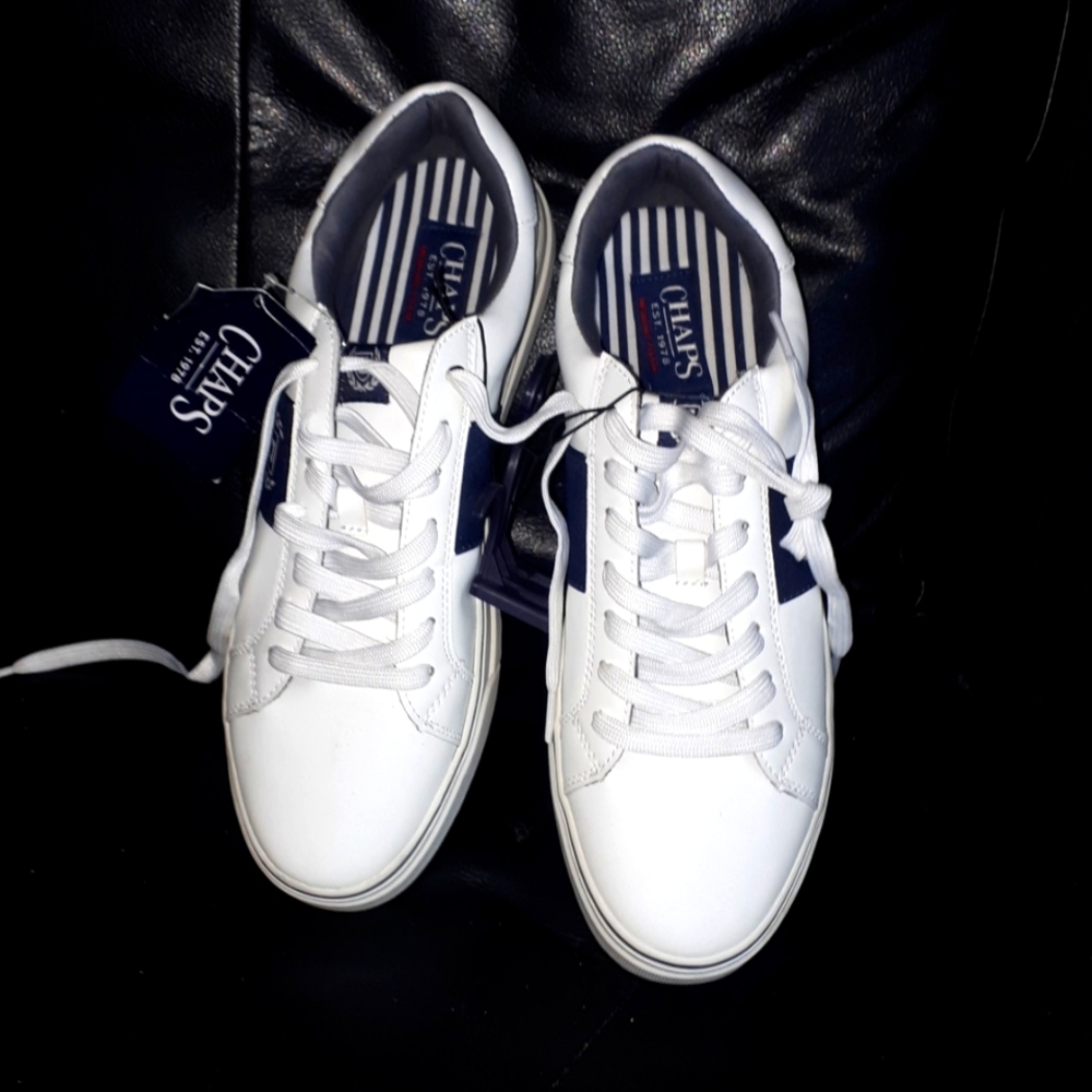 White and Blue shoes